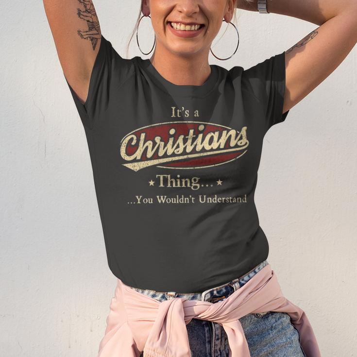 Its A Christians Thing You Wouldnt Understand Shirt Personalized Name GiftsShirt Shirts With Name Printed Christians Unisex Jersey Short Sleeve Crewneck Tshirt