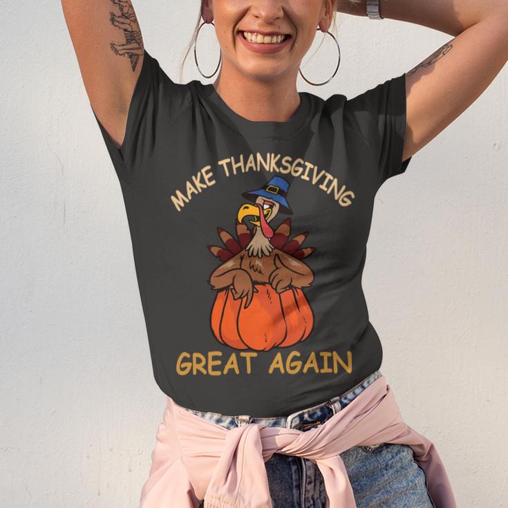 Make Thanksgiving Great Again Funny 1 Shirt Unisex Jersey Short Sleeve Crewneck Tshirt