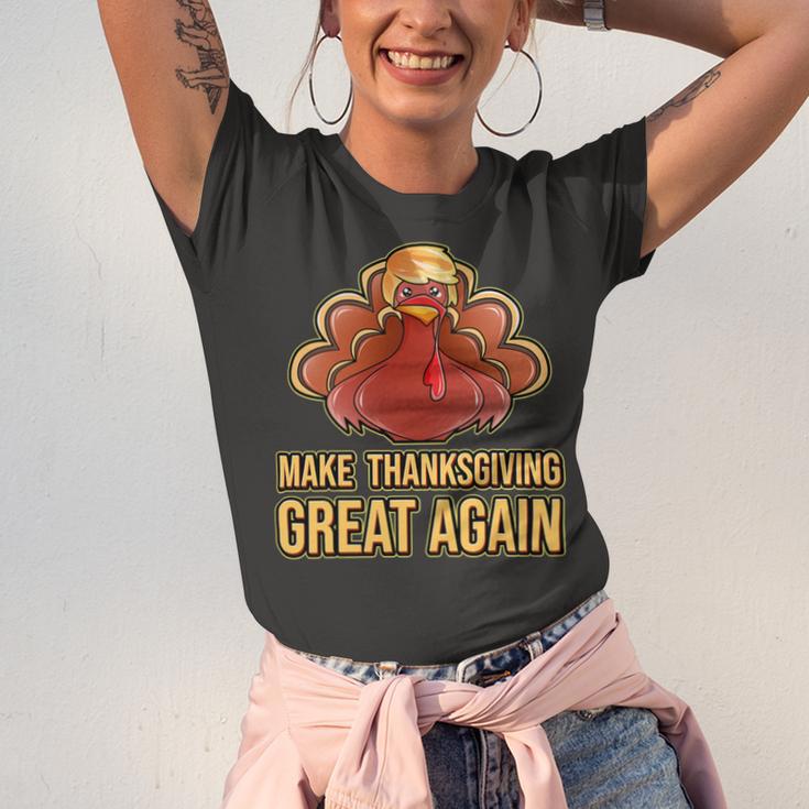 Make Thanksgiving Great Again Trump 907 Shirt Unisex Jersey Short Sleeve Crewneck Tshirt