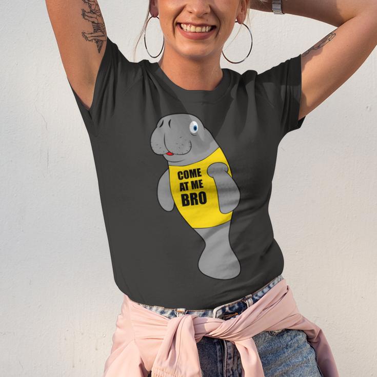 Manatee Novelty Come At Me Bro V2 Unisex Jersey Short Sleeve Crewneck Tshirt