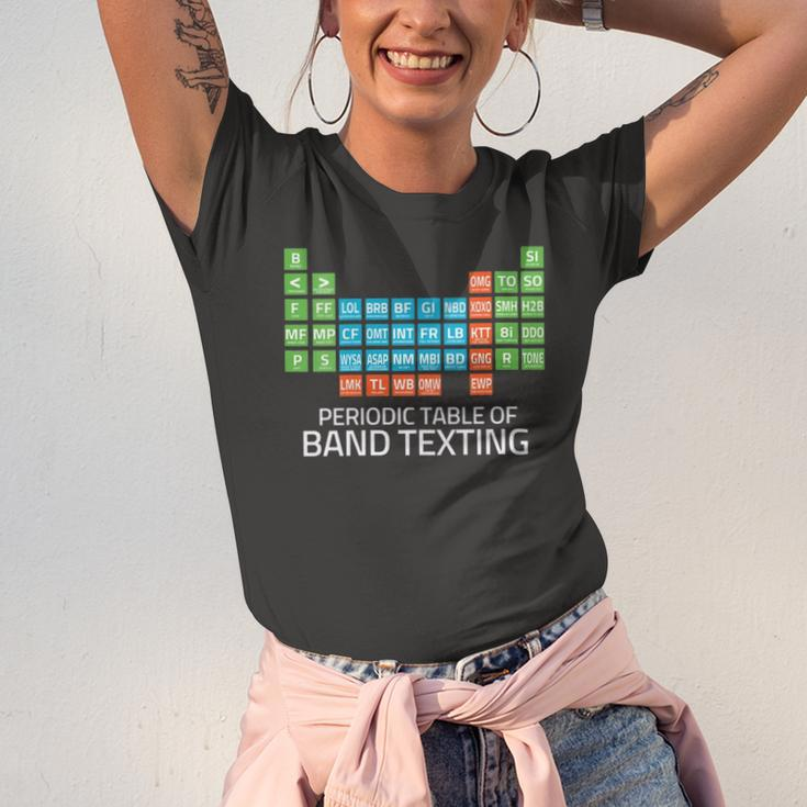 Marching Band Periodic Table Of Band Texting Elements Jersey T-Shirt