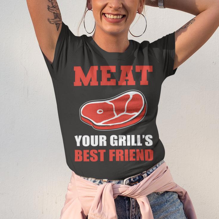 Meat Your Grill’S Best Friend Butcher Chef Cook Bbq Unisex Jersey Short Sleeve Crewneck Tshirt