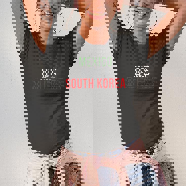 Mexico Loves South Korea Soccer Fan Jersey T-Shirt