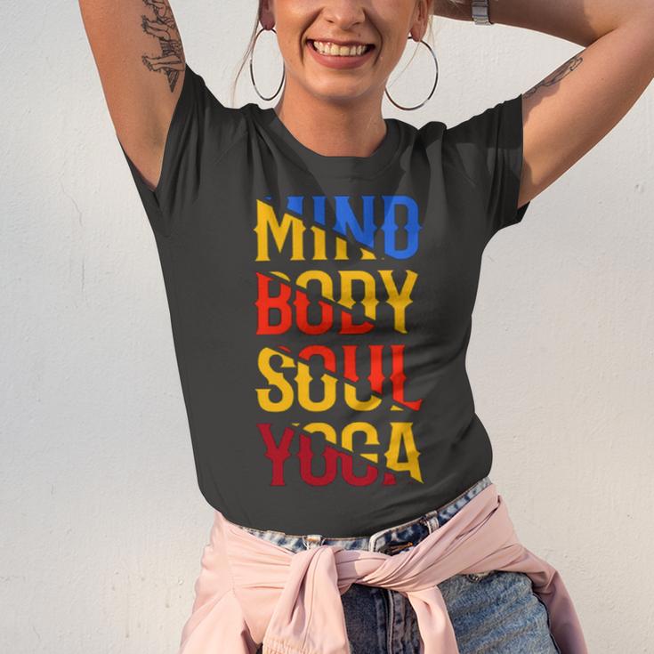 Mind Body Soul Yoga 114 Trending Shirt Unisex Jersey Short Sleeve Crewneck Tshirt