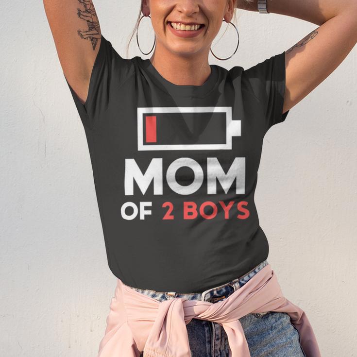 Mom Of 2 Boys Shirt From Son Mothers Day Birthday Women Active 154 Trending Shirt Unisex Jersey Short Sleeve Crewneck Tshirt