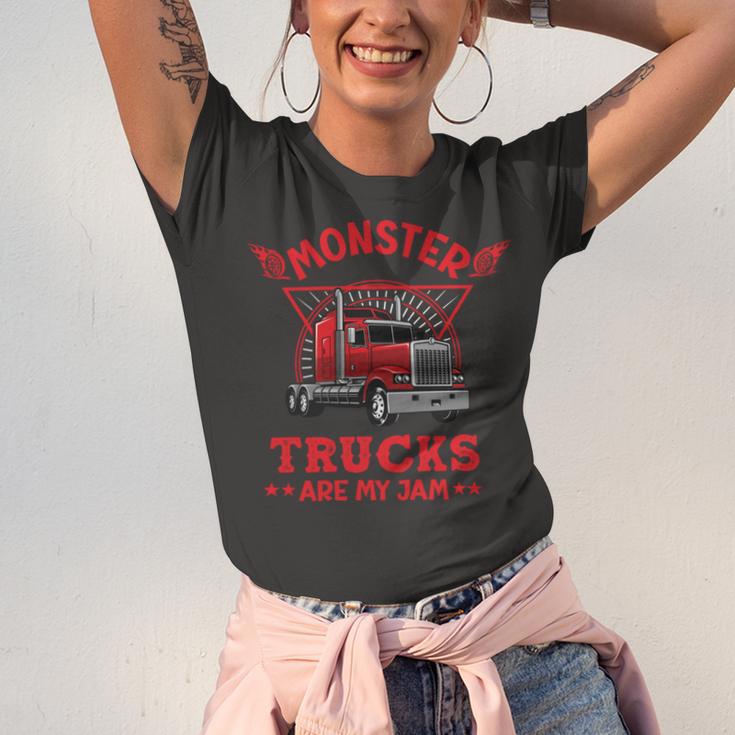 Monster Trucks Are My Jam Unisex Jersey Short Sleeve Crewneck Tshirt