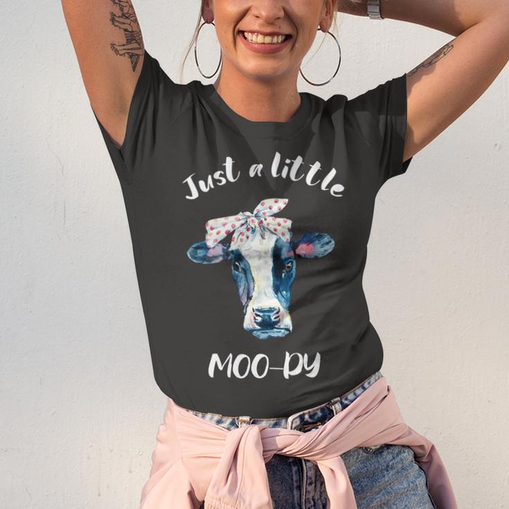 Moody Cow Lovers Farm Clothes Cowgirl Unisex Jersey Short Sleeve Crewneck Tshirt