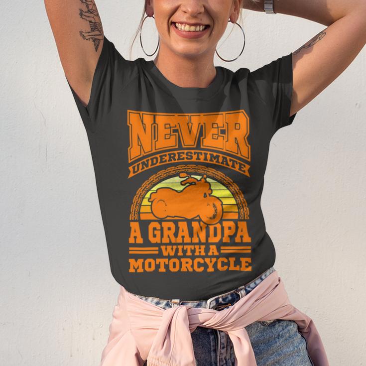 Motorcycle Grandpa Biker S Funny 499 Shirt Unisex Jersey Short Sleeve Crewneck Tshirt