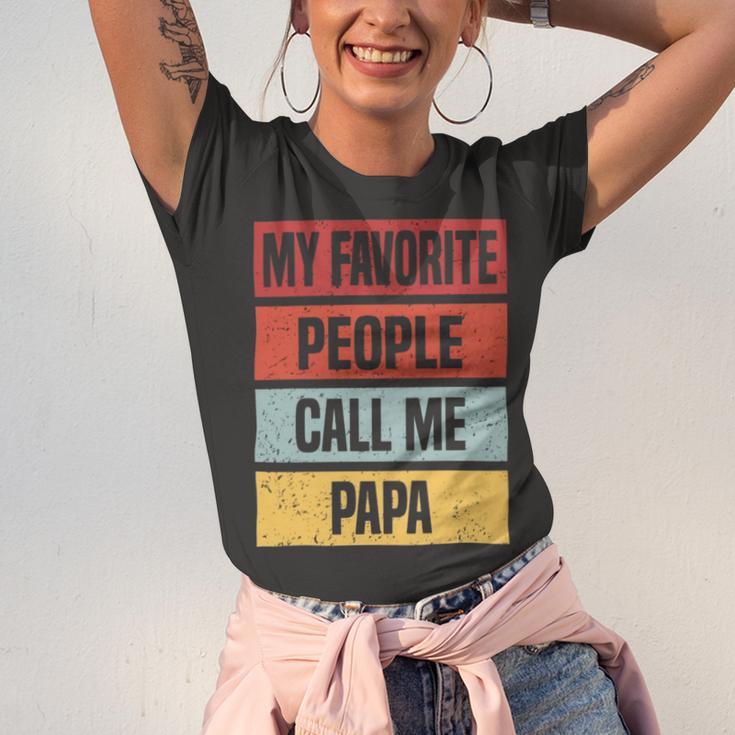 My Favorite People Call Me Papa 528 Trending Shirt Unisex Jersey Short Sleeve Crewneck Tshirt