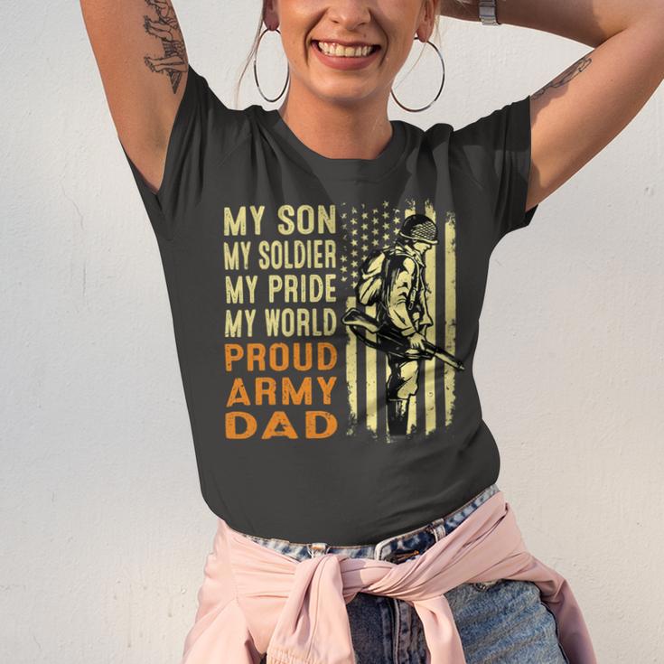 My Son Is Soldier Proud Military Dad 715 Shirt Unisex Jersey Short Sleeve Crewneck Tshirt