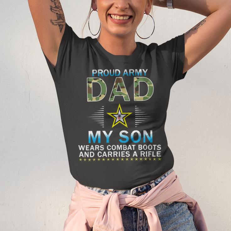 My Son Wears Combat Bootsproud Army 690 Shirt Unisex Jersey Short Sleeve Crewneck Tshirt