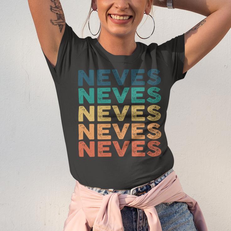 Neves Name Shirt Neves Family Name Unisex Jersey Short Sleeve Crewneck Tshirt