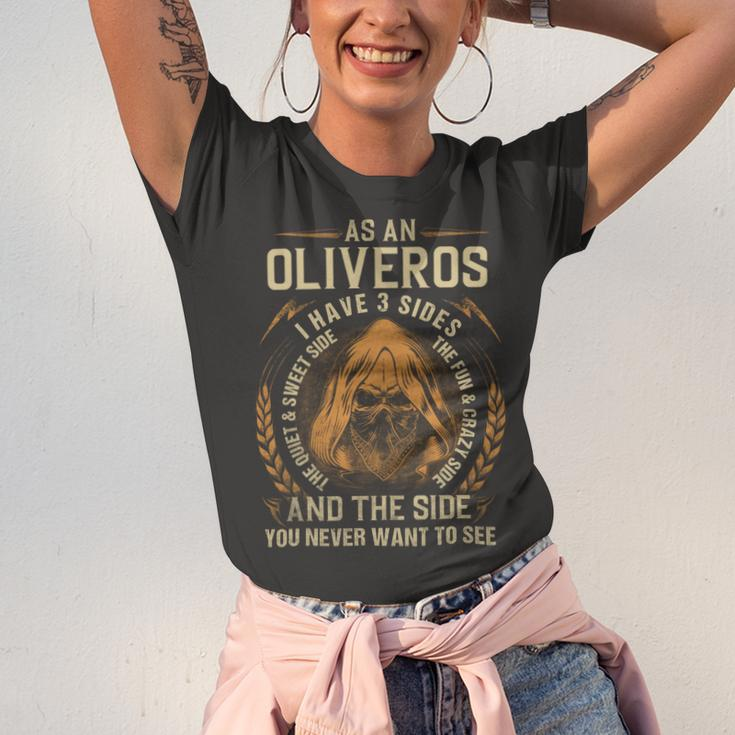 Oliveros Name Shirt Oliveros Family Name V3 Unisex Jersey Short Sleeve Crewneck Tshirt