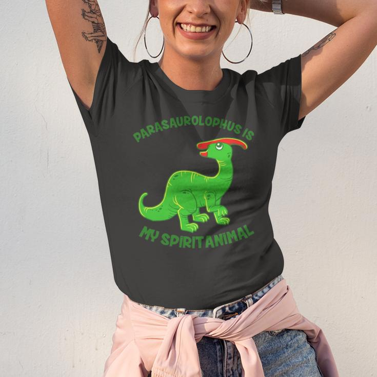 Parasaurolophus Is My Spirit Animal Cute Jurassic Jersey T-Shirt