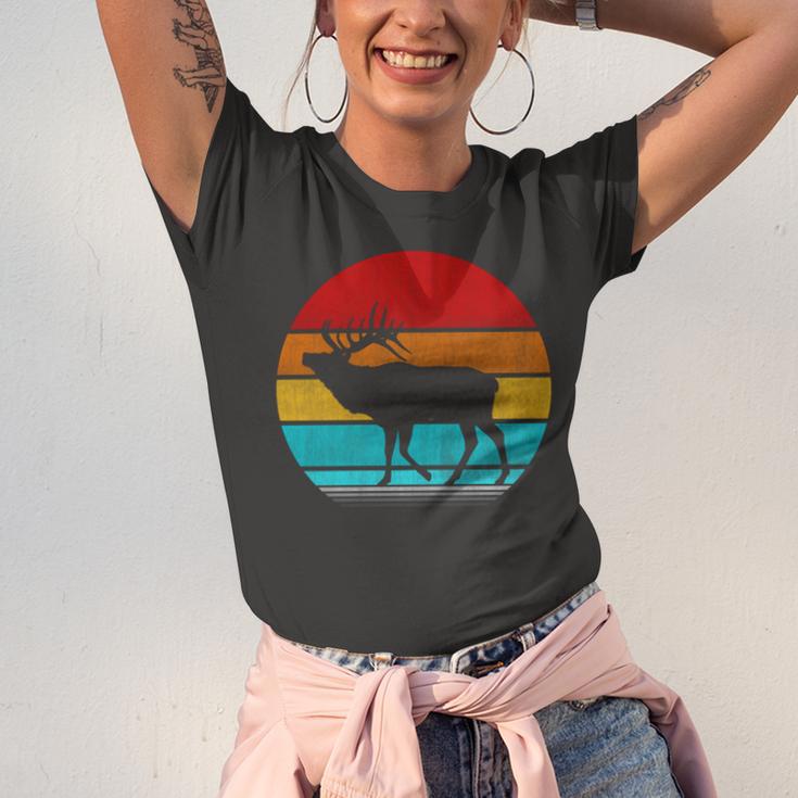 Retro Vintage Elk Unisex Jersey Short Sleeve Crewneck Tshirt