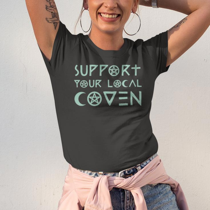 Support Your Local Coven Witch Clothing Wicca Jersey T-Shirt