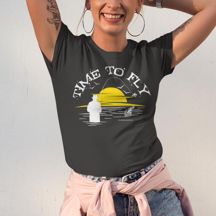 Time To Fly Fish 49 Trending Shirt Unisex Jersey Short Sleeve Crewneck Tshirt