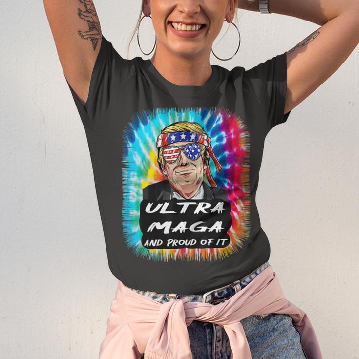 Ultra Maga Trump America Fun Tie Dye Unisex Jersey Short Sleeve Crewneck Tshirt