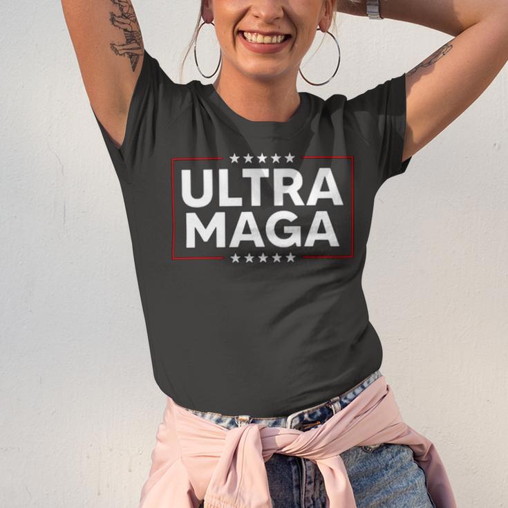 Ultra Maga Ultra Maga Funny Ultra Maga 2024 Ultra Maga And Proud Of Itultra Maga Proud V4 Unisex Jersey Short Sleeve Crewneck Tshirt