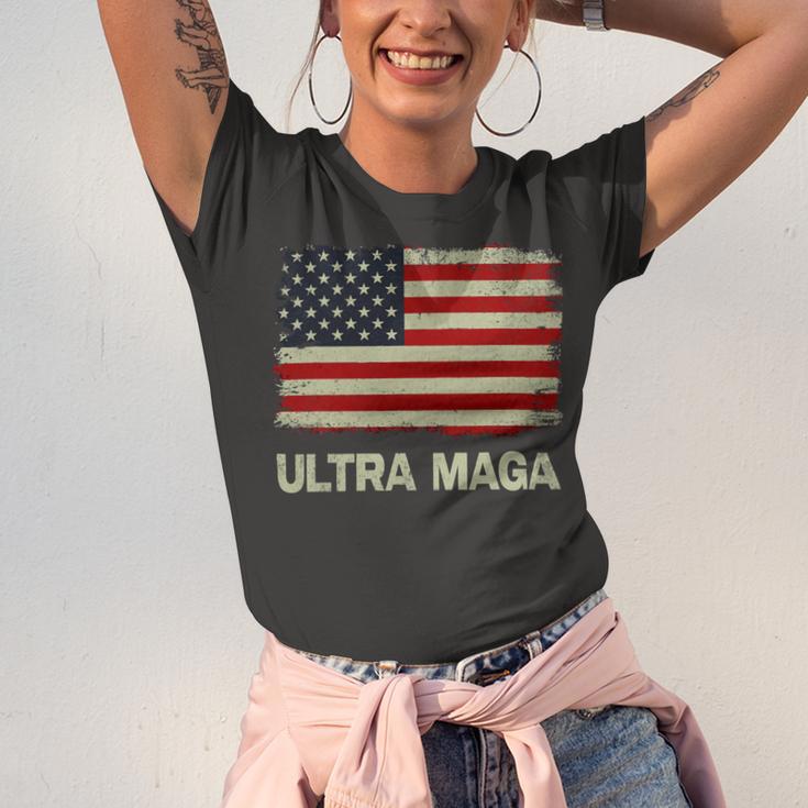 Ultra Maga United State Flag Unisex Jersey Short Sleeve Crewneck Tshirt