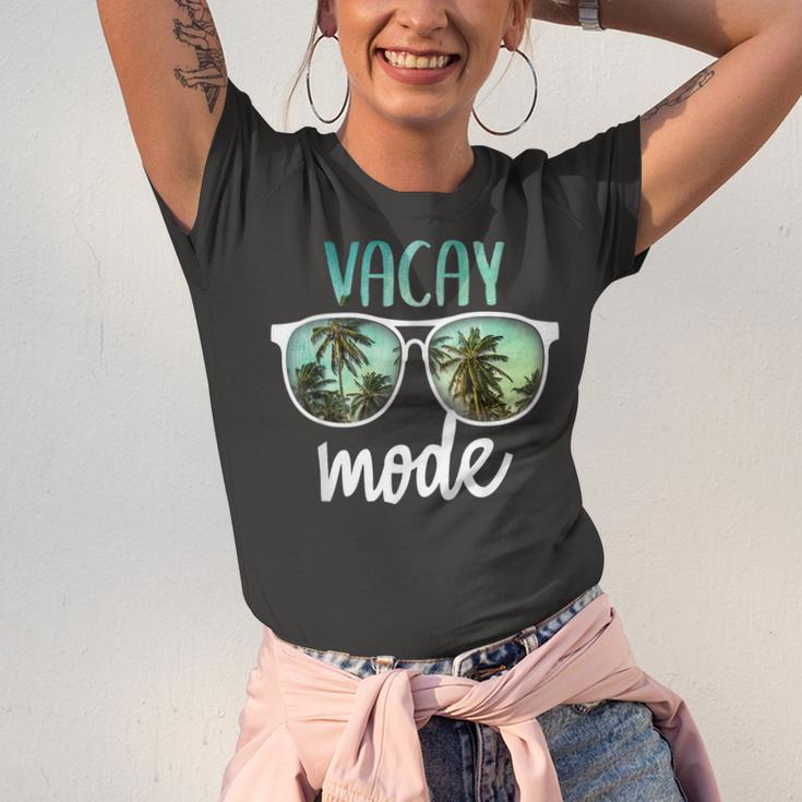 Vacay Mode Cute Vacation Summer Cruise Getaway Unisex Jersey Short Sleeve Crewneck Tshirt