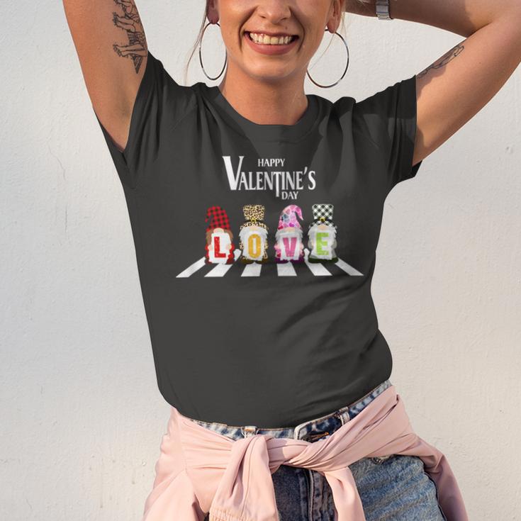 Valentinegnomecrosswalk Unisex Jersey Short Sleeve Crewneck Tshirt