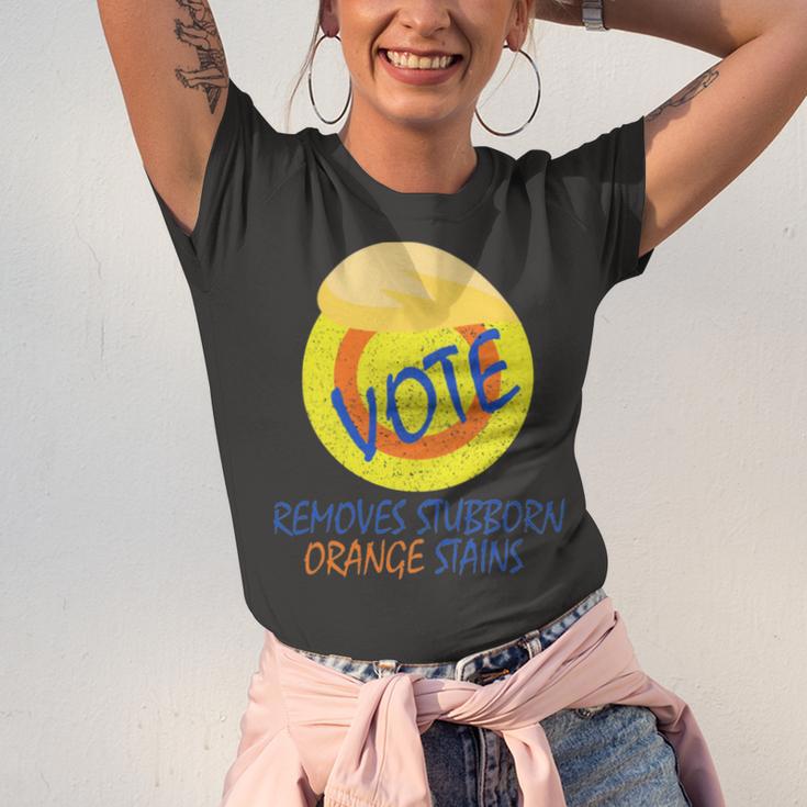 Vote Removes Stubborn Orange Stains 902 Shirt Unisex Jersey Short Sleeve Crewneck Tshirt