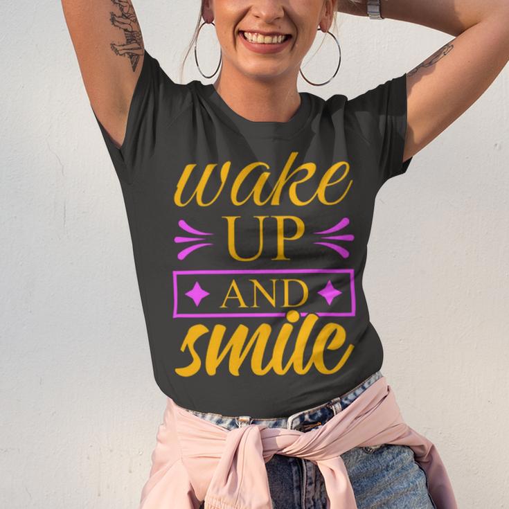 Wake Up And Smile 771 Trending Shirt Unisex Jersey Short Sleeve Crewneck Tshirt