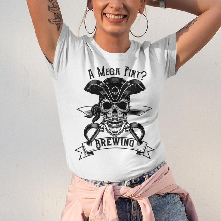 A Mega Pint Brewing Pirate Of The Mega Pint Unisex Jersey Short Sleeve Crewneck Tshirt