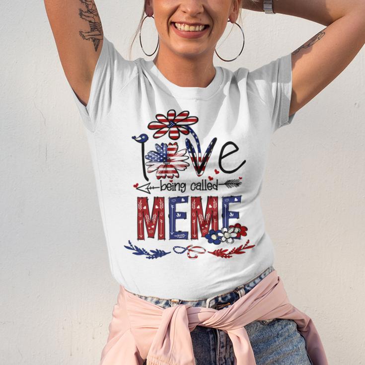 Being Called Meme Sunflower Usa Flag 684 Shirt Unisex Jersey Short Sleeve Crewneck Tshirt