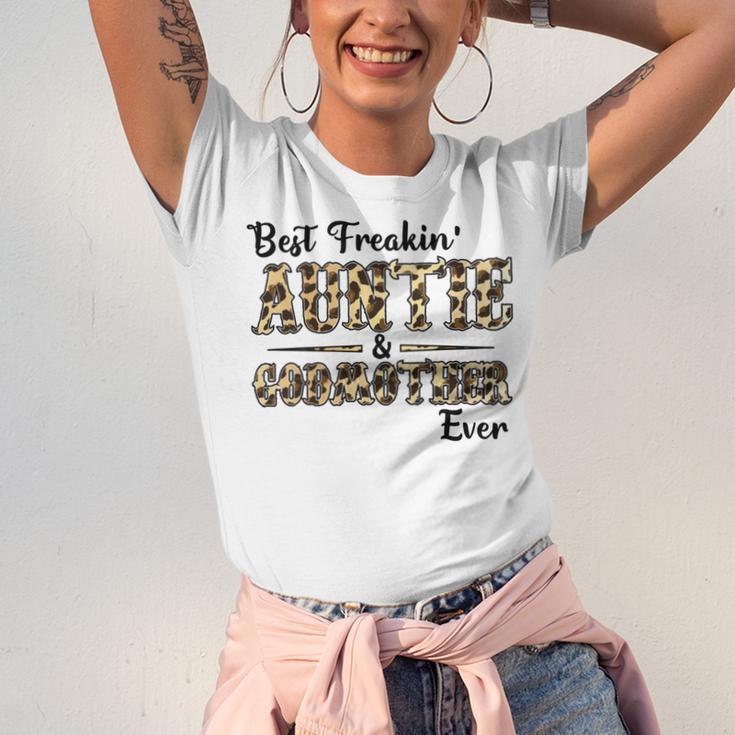 Best Freakin Auntie And God Mother Ever Unisex Jersey Short Sleeve Crewneck Tshirt