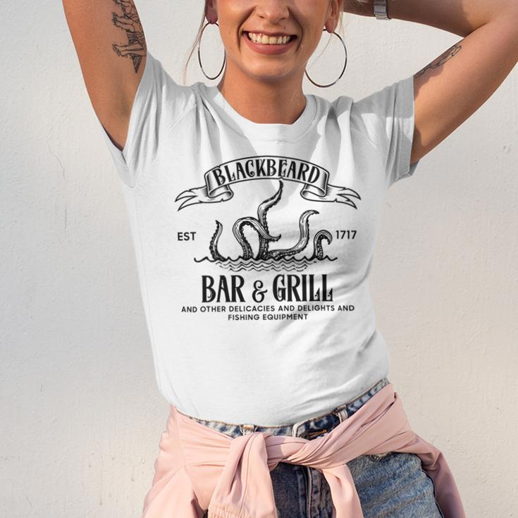 Blackbeards Bar And Grill Est Unisex Jersey Short Sleeve Crewneck Tshirt