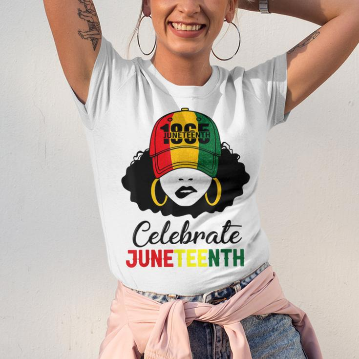 Celebrate Junenth 1865 Black Girl Magic Melanin Jersey T-Shirt