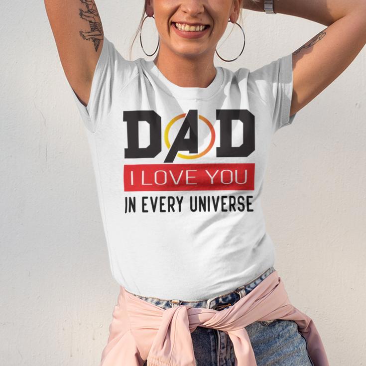 Dad I Love You In Every Universe Unisex Jersey Short Sleeve Crewneck Tshirt