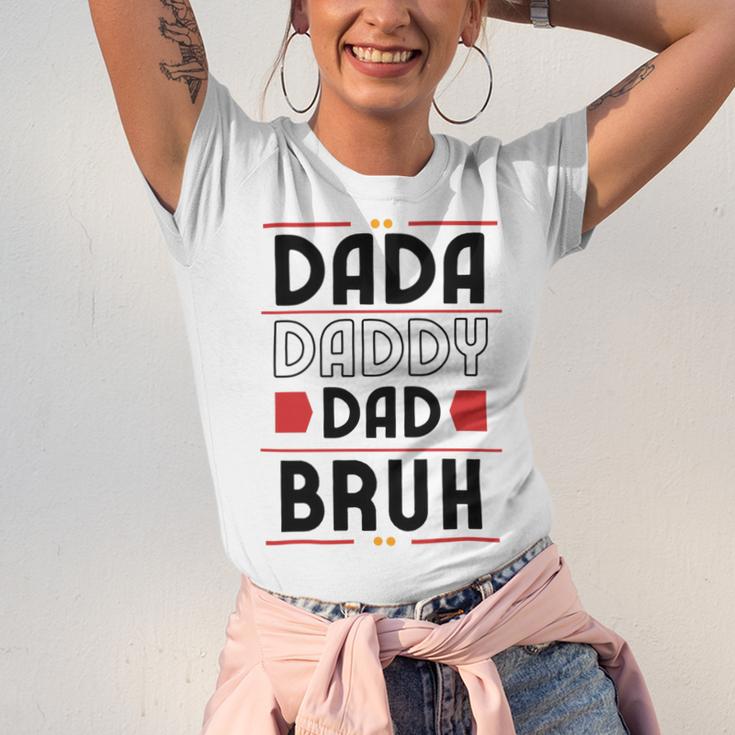 Dada Daddy Dad Bruh Funny Gift For Father Unisex Jersey Short Sleeve Crewneck Tshirt