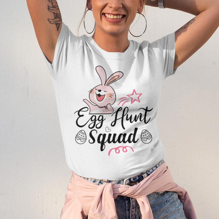 Egg Hunt Squad Unisex Jersey Short Sleeve Crewneck Tshirt