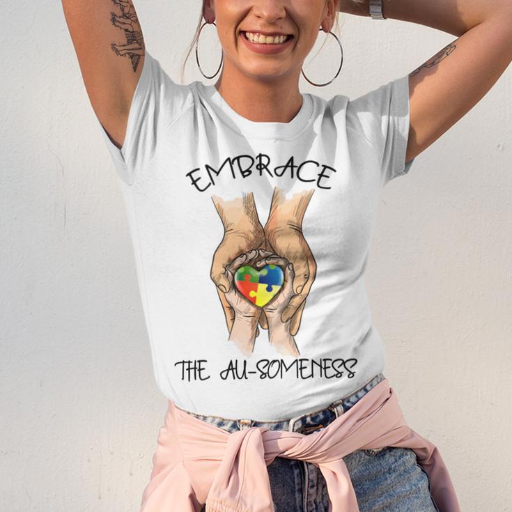 Embrace Ausomeness Unisex Jersey Short Sleeve Crewneck Tshirt