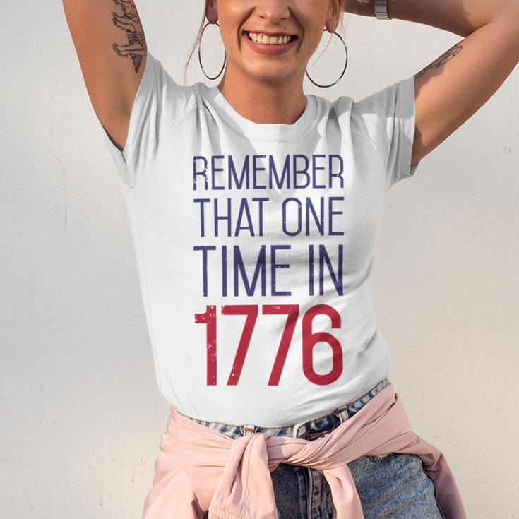 Fourth Of July Remember 1776 Funny 743 Shirt Unisex Jersey Short Sleeve Crewneck Tshirt