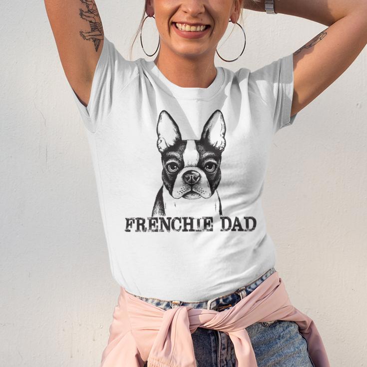 Frenchie Dad French Bulldog Dog Lover Funny Men 605 Trending Shirt Unisex Jersey Short Sleeve Crewneck Tshirt