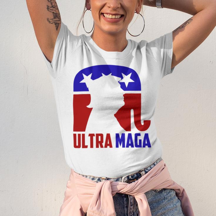 Funny Ultra Maga Gift For Americans Trump Biden Lover Unisex Jersey Short Sleeve Crewneck Tshirt