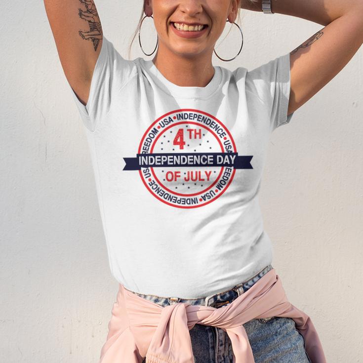 Happy 4Th Of July Usa Freedom Unisex Jersey Short Sleeve Crewneck Tshirt