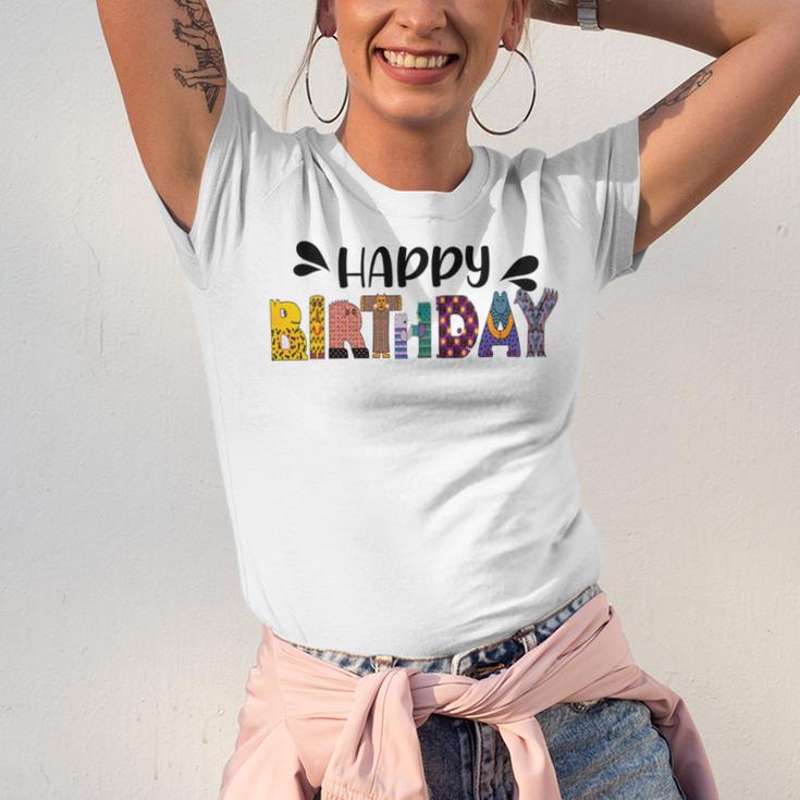 Happy Birthday V2 Unisex Jersey Short Sleeve Crewneck Tshirt