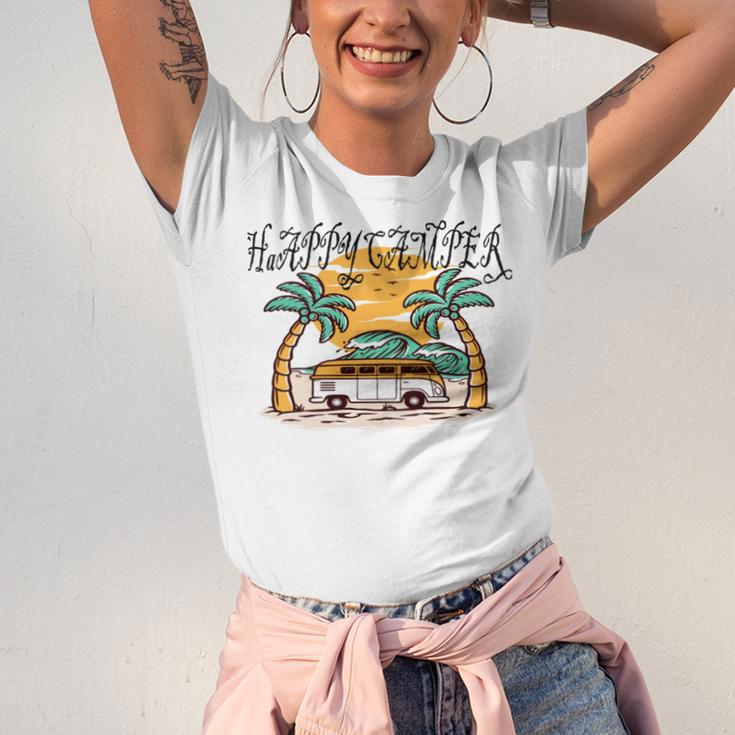 Happy Camper V2 Unisex Jersey Short Sleeve Crewneck Tshirt