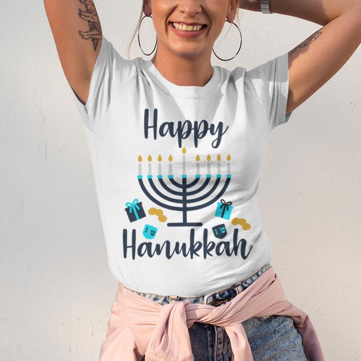 Happy Hanukkah Chanukah Pajama 893 Shirt Unisex Jersey Short Sleeve Crewneck Tshirt