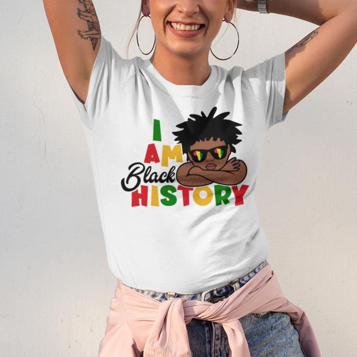 I Am Black History For Kids Boys Black History Month Unisex Jersey Short Sleeve Crewneck Tshirt