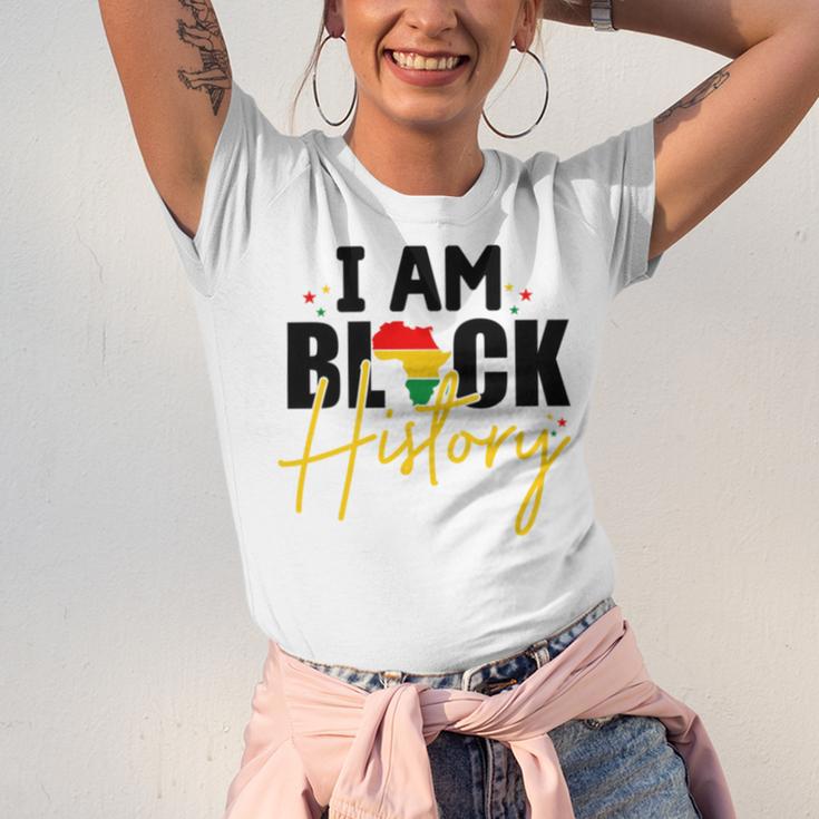 I Am Black History V2 Unisex Jersey Short Sleeve Crewneck Tshirt