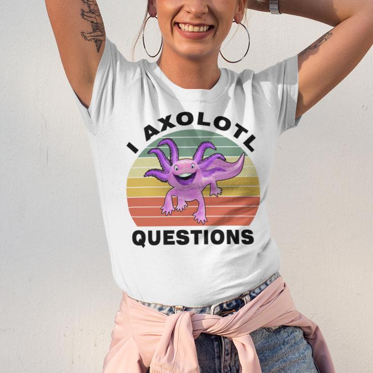 I Axlotl Questions Cute Axlotl V2 Unisex Jersey Short Sleeve Crewneck Tshirt