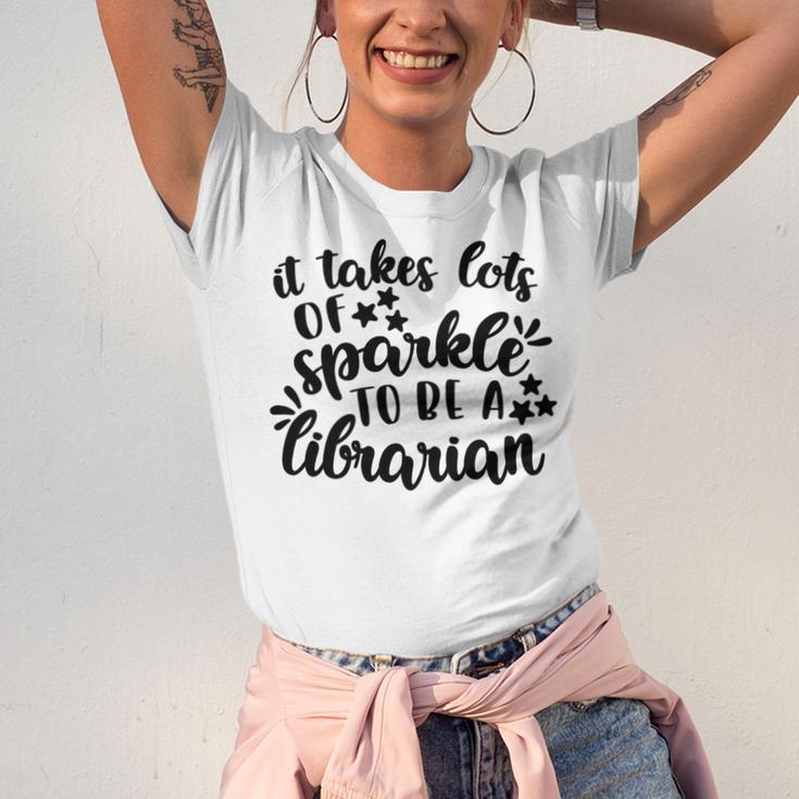 It Takes Lots Of Sparkle To Be A Librarian Unisex Jersey Short Sleeve Crewneck Tshirt