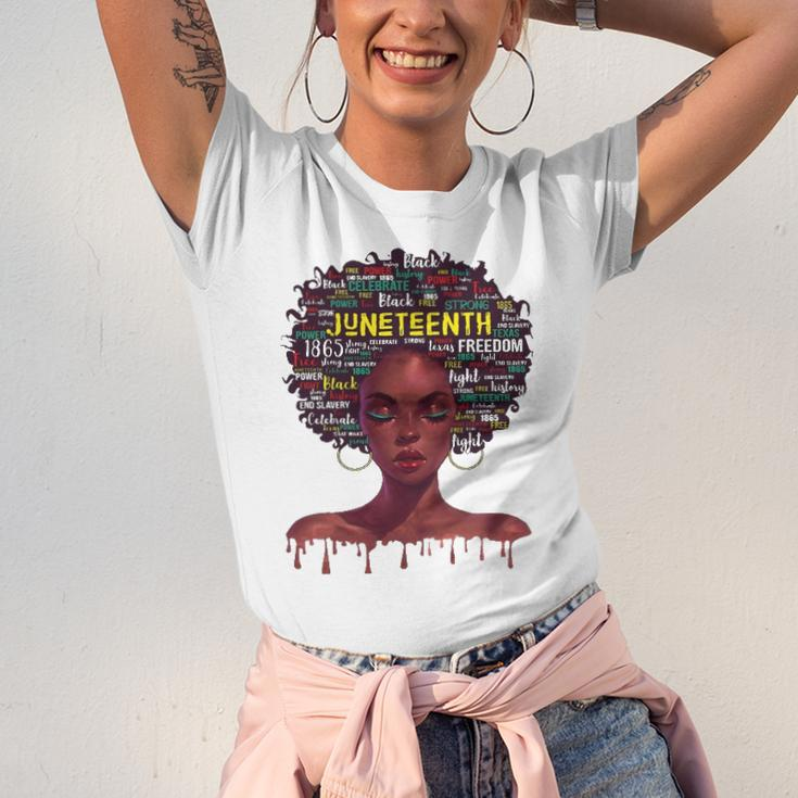 Juneteenth S For Afro Beautiful Black Pride 2022 African American Jersey T-Shirt