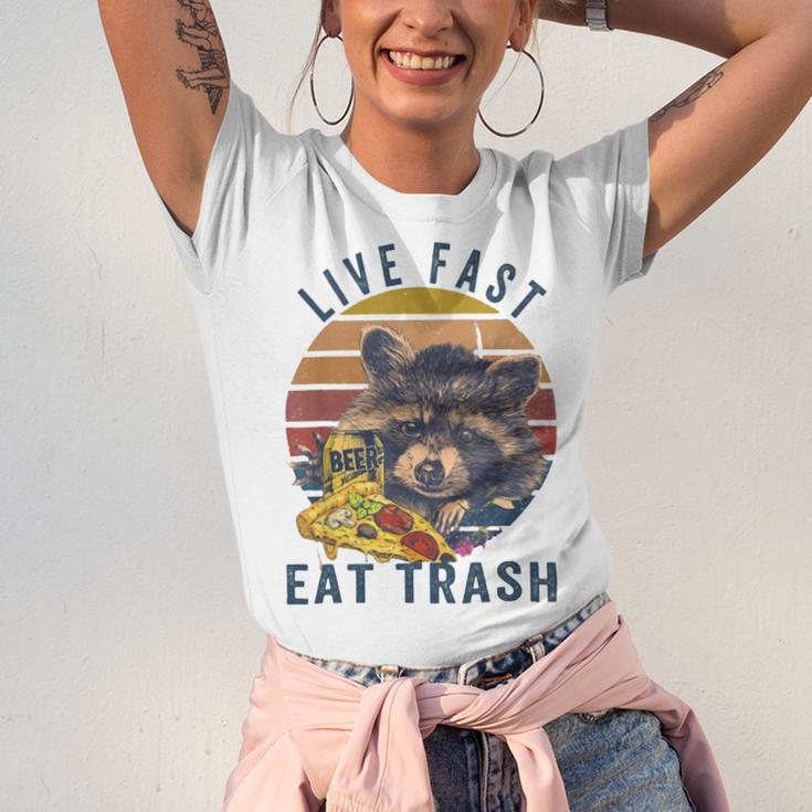 Live Fast Eat Trash 789 Shirt Unisex Jersey Short Sleeve Crewneck Tshirt